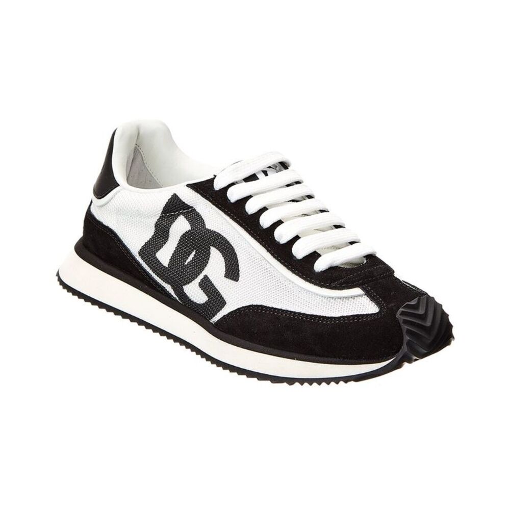 Dolce & Gabbana Dg Cushion Suede Sneaker, Black